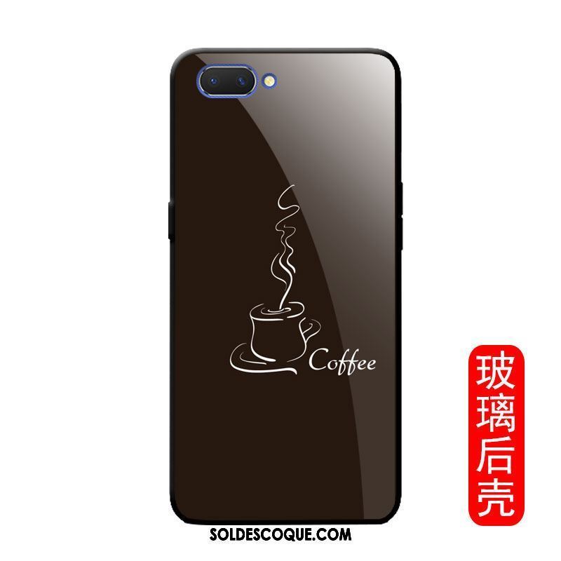 Coque Oppo A3s Dessin Animé Jaune Verre Charmant Téléphone Portable En Ligne