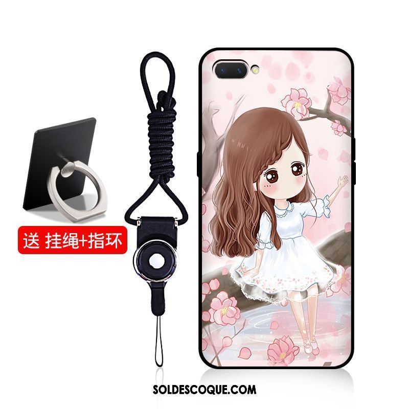 Coque Oppo A3s Dessin Animé Téléphone Portable Bleu Ornements Suspendus Incassable Pas Cher