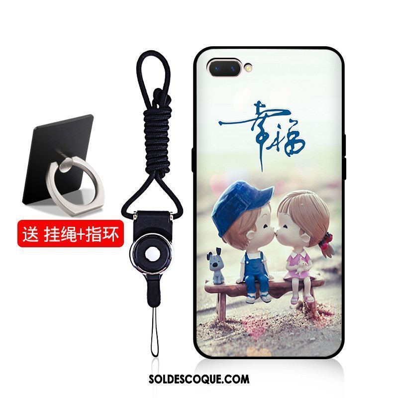 Coque Oppo A3s Dessin Animé Téléphone Portable Bleu Ornements Suspendus Incassable Pas Cher