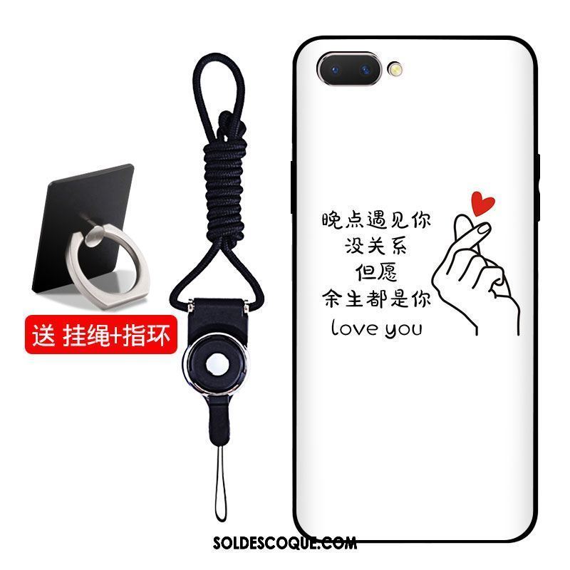 Coque Oppo A3s Dessin Animé Téléphone Portable Bleu Ornements Suspendus Incassable Pas Cher