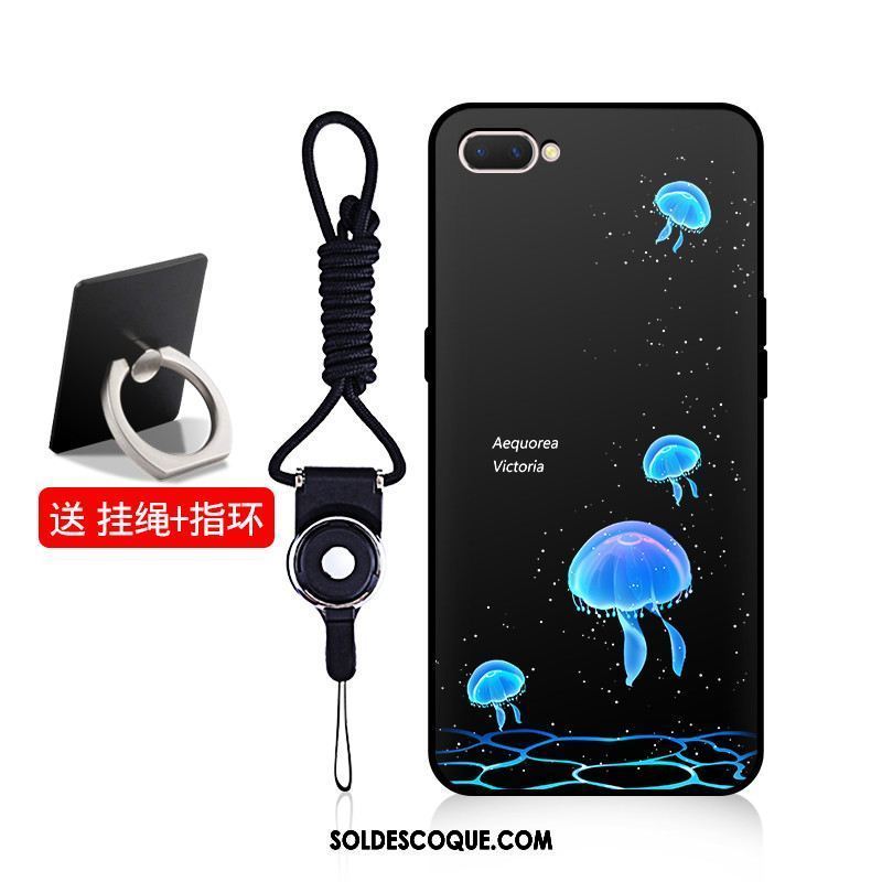 Coque Oppo A3s Dessin Animé Téléphone Portable Bleu Ornements Suspendus Incassable Pas Cher