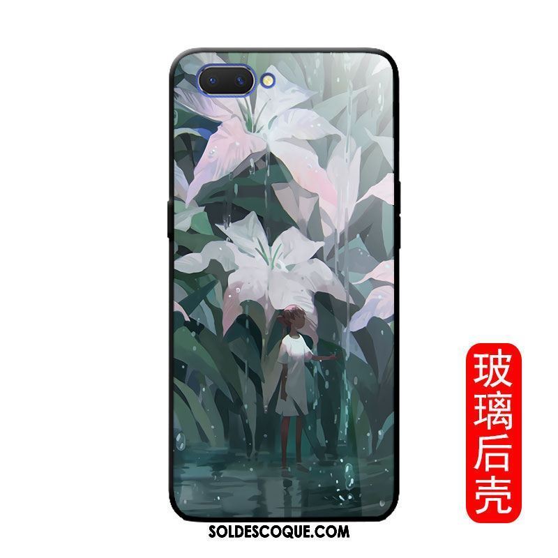 Coque Oppo A3s Floral Mode Personnalité Incassable Rose En Vente