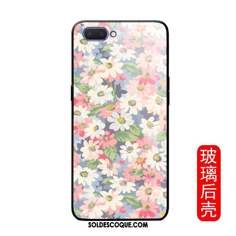 Coque Oppo A3s Floral Mode Personnalité Incassable Rose En Vente