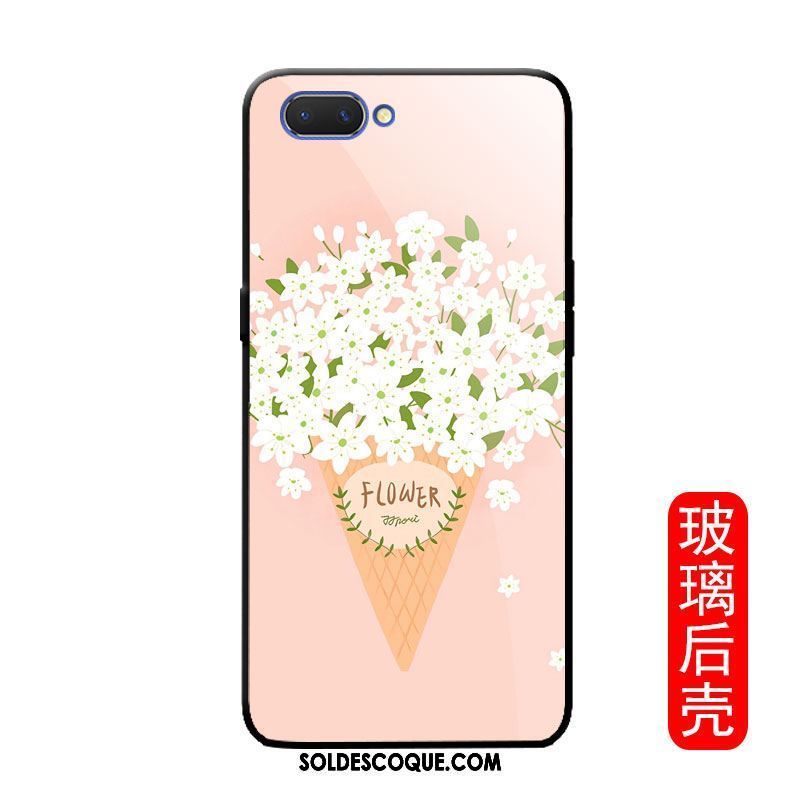 Coque Oppo A3s Frais Tendance Téléphone Portable Rose Protection Housse Soldes