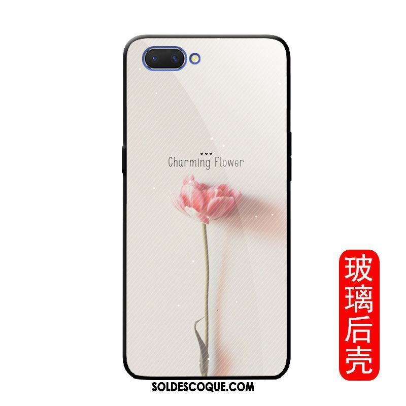 Coque Oppo A3s Frais Tendance Téléphone Portable Rose Protection Housse Soldes