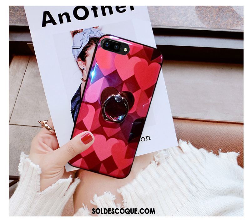 Coque Oppo A3s Incassable Personnalité Téléphone Portable Rose Silicone Pas Cher