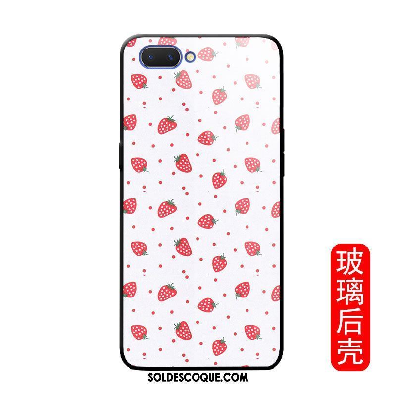 Coque Oppo A3s Incassable Silicone Simple Fruit Tendance Pas Cher