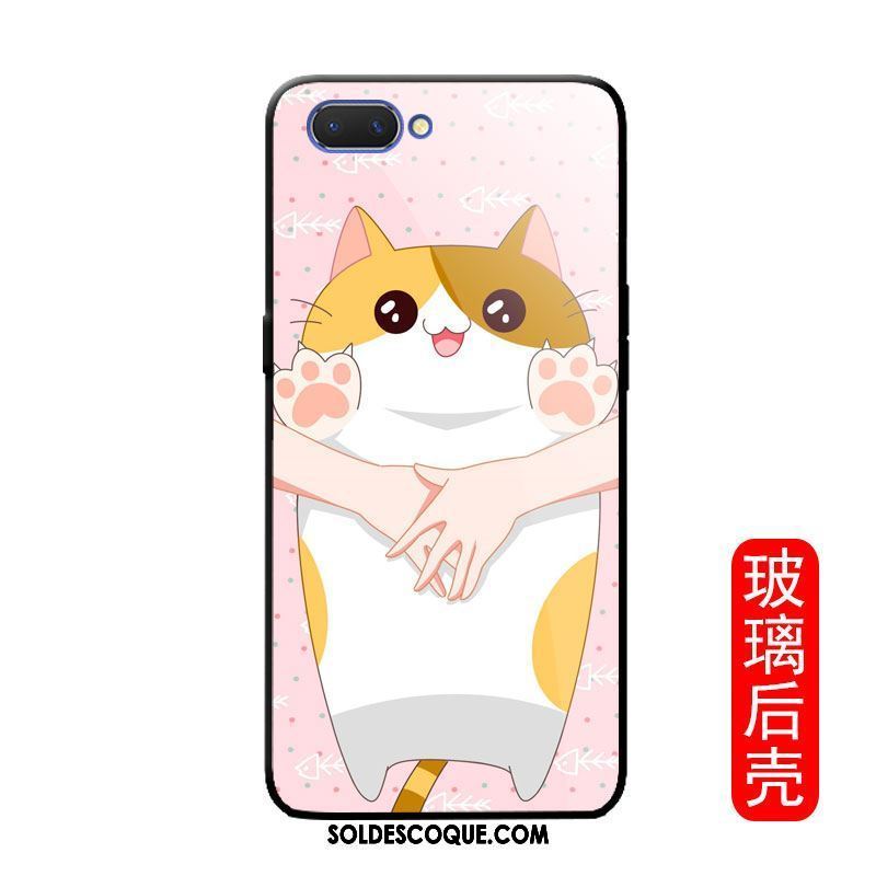 Coque Oppo A3s Miroir Protection Personnalité Mignonne Incassable Pas Cher