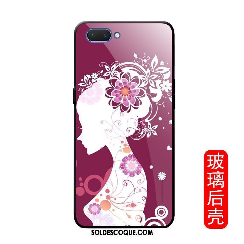 Coque Oppo A3s Personnalité Miroir Créatif Verre Papillon Soldes