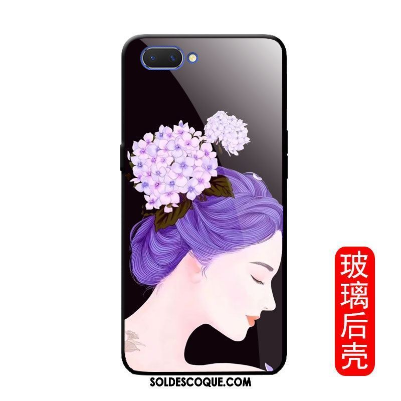 Coque Oppo A3s Personnalité Miroir Créatif Verre Papillon Soldes