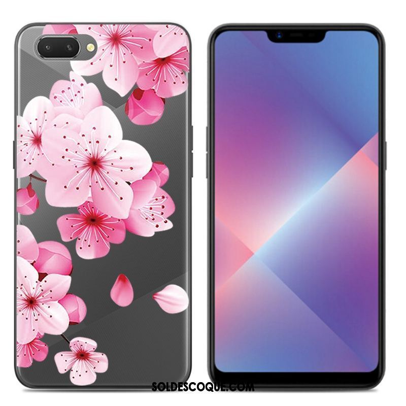 Coque Oppo A3s Protection Téléphone Portable Silicone Transparent Fluide Doux En Ligne