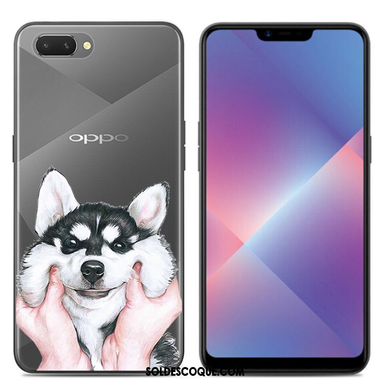 Coque Oppo A3s Protection Téléphone Portable Silicone Transparent Fluide Doux En Ligne