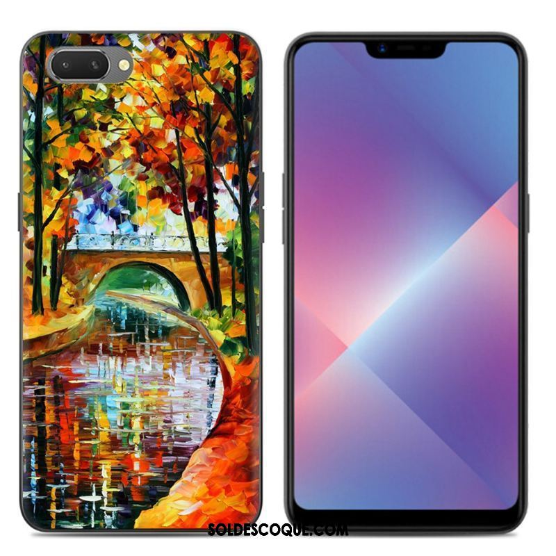 Coque Oppo A3s Protection Téléphone Portable Silicone Transparent Fluide Doux En Ligne