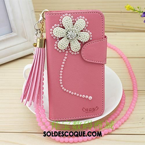 Coque Oppo A3s Rose Silicone Incassable Carte Étui En Cuir Pas Cher