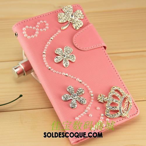 Coque Oppo A3s Sac Strass Bleu Étui Téléphone Portable Housse Soldes