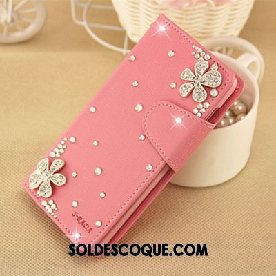 Coque Oppo A3s Sac Strass Bleu Étui Téléphone Portable Housse Soldes