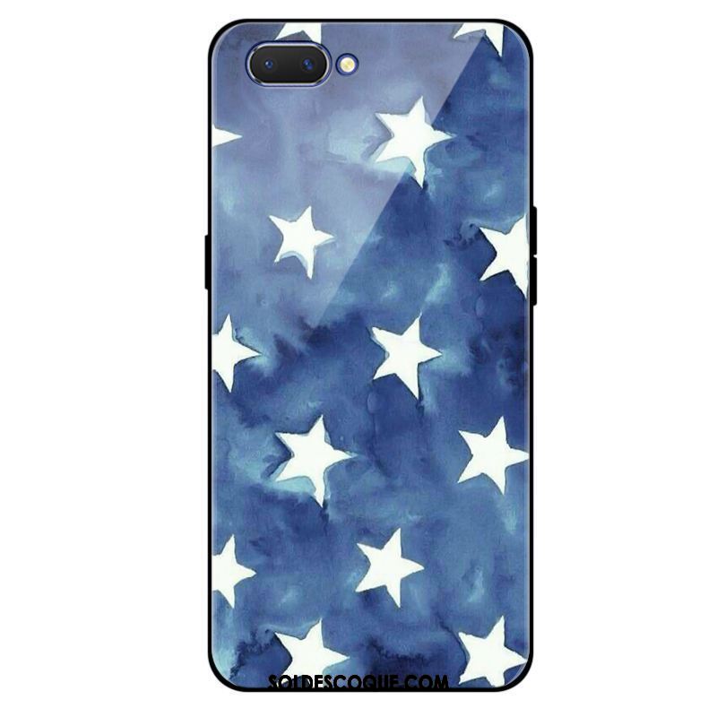 Coque Oppo A3s Silicone Verre Téléphone Portable Incassable Bleu France