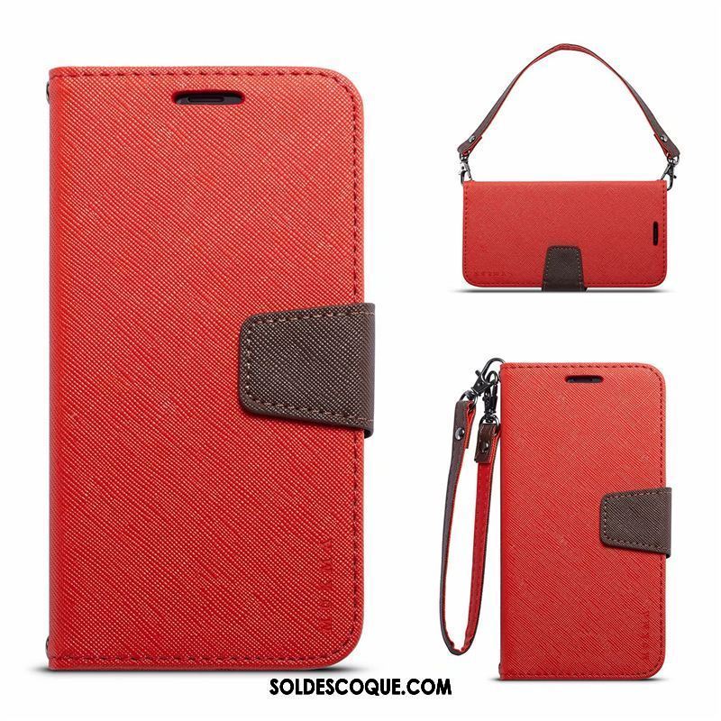 Coque Oppo A3s Simple Portefeuille Étui En Cuir Fluide Doux Incassable Pas Cher