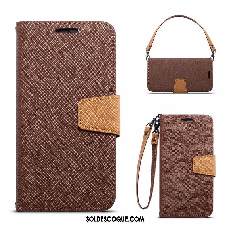 Coque Oppo A3s Simple Portefeuille Étui En Cuir Fluide Doux Incassable Pas Cher