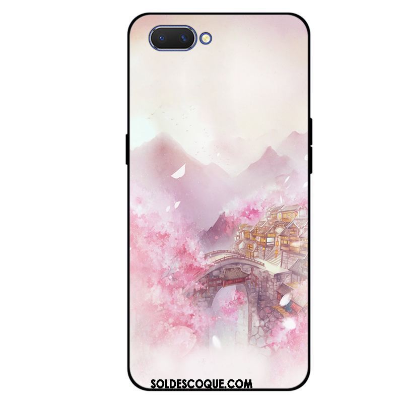 Coque Oppo A3s Simple Tout Compris Fluide Doux Incassable Silicone En Vente