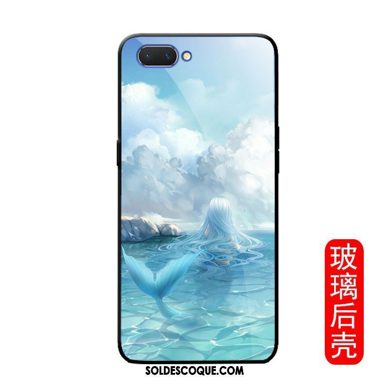 Coque Oppo A3s Téléphone Portable Dessin Animé Incassable Verre Protection Housse Pas Cher