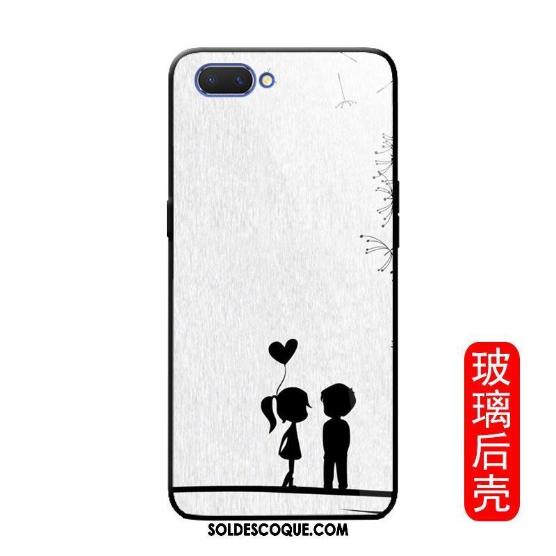 Coque Oppo A3s Téléphone Portable Miroir Amoureux Pissenlit Protection Soldes