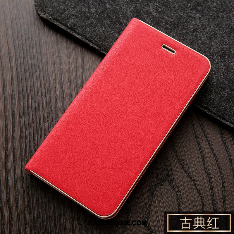 Coque Oppo A3s Vintage Cuir Véritable Incassable Étui En Cuir Protection Soldes