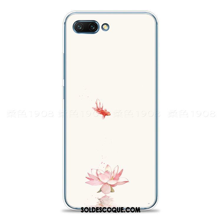 Coque Oppo A3s Vintage Incassable Silicone Style Chinois Fleur Soldes