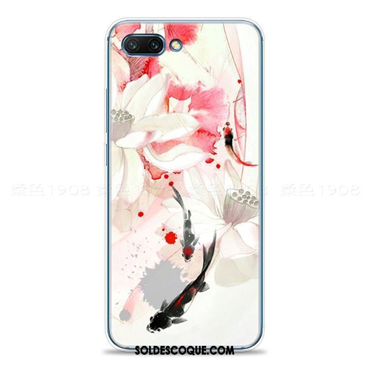 Coque Oppo A3s Vintage Incassable Silicone Style Chinois Fleur Soldes