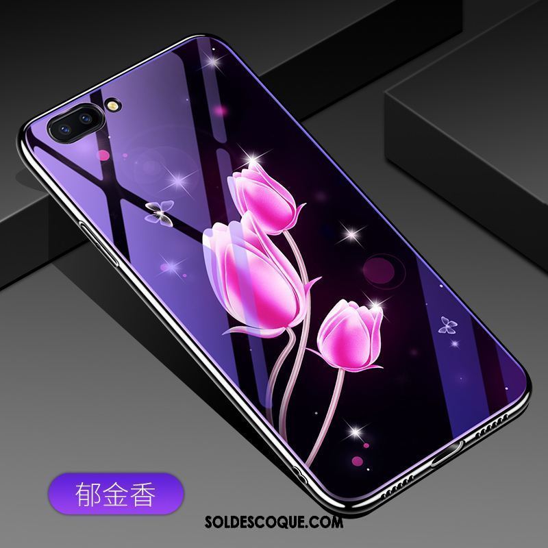 Coque Oppo A3s Violet Bleu Personnalité Incassable Protection En Ligne