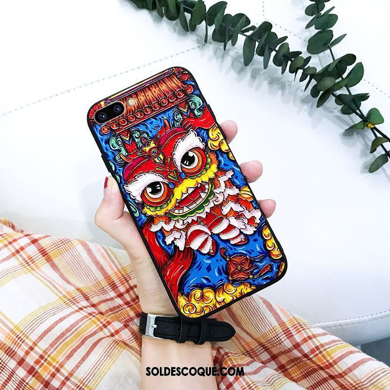 Coque Oppo A3s Élégant Fluide Doux Tout Compris Noir Incassable En Ligne