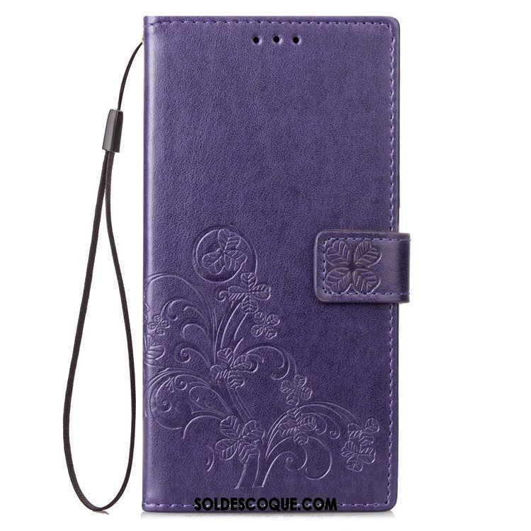 Coque Oppo A3s Étui En Cuir Fluide Doux Téléphone Portable Violet Silicone En Vente