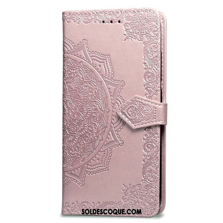 Coque Oppo A3s Étui En Cuir Gris Téléphone Portable Fluide Doux Protection En Vente