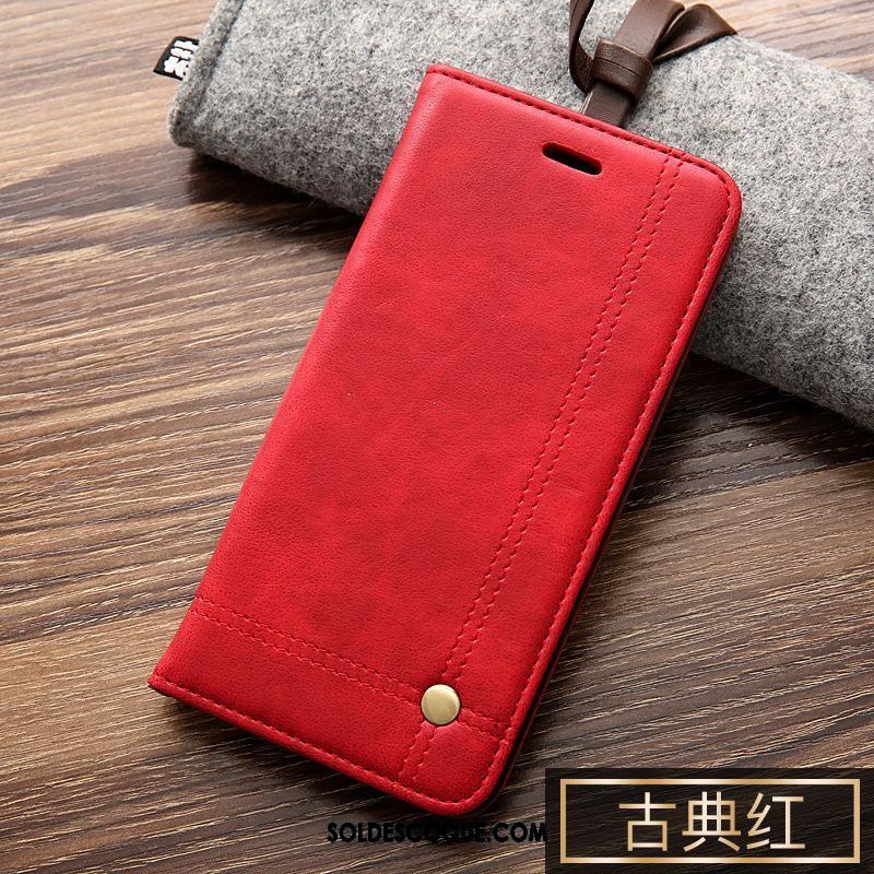 Coque Oppo A3s Étui En Cuir Téléphone Portable Protection Incassable Tout Compris Pas Cher