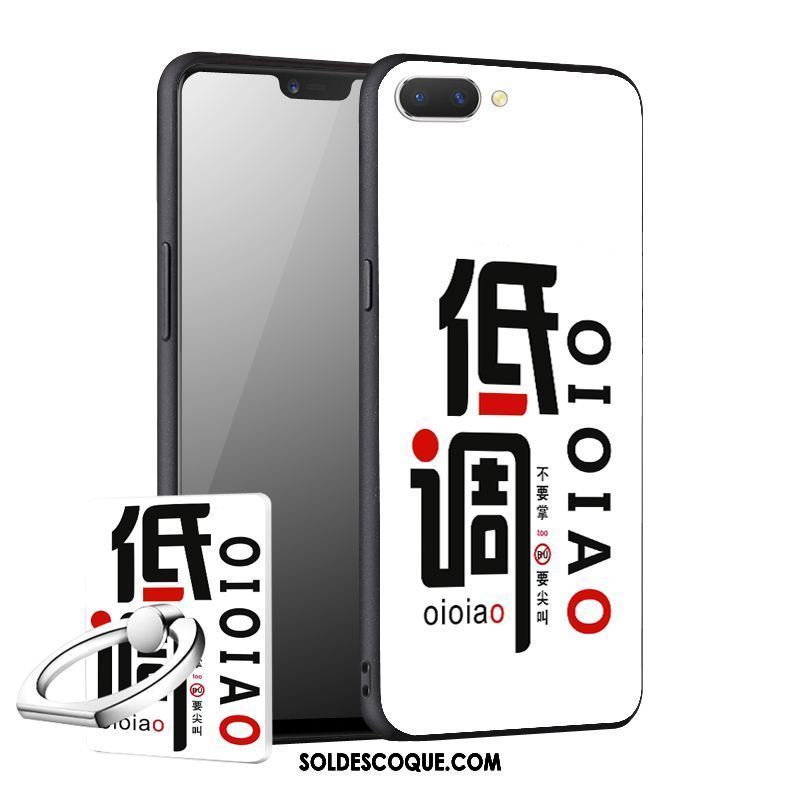 Coque Oppo A3s Étui Silicone Délavé En Daim Téléphone Portable Protection En Vente