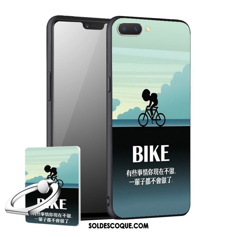 Coque Oppo A3s Étui Silicone Délavé En Daim Téléphone Portable Protection En Vente