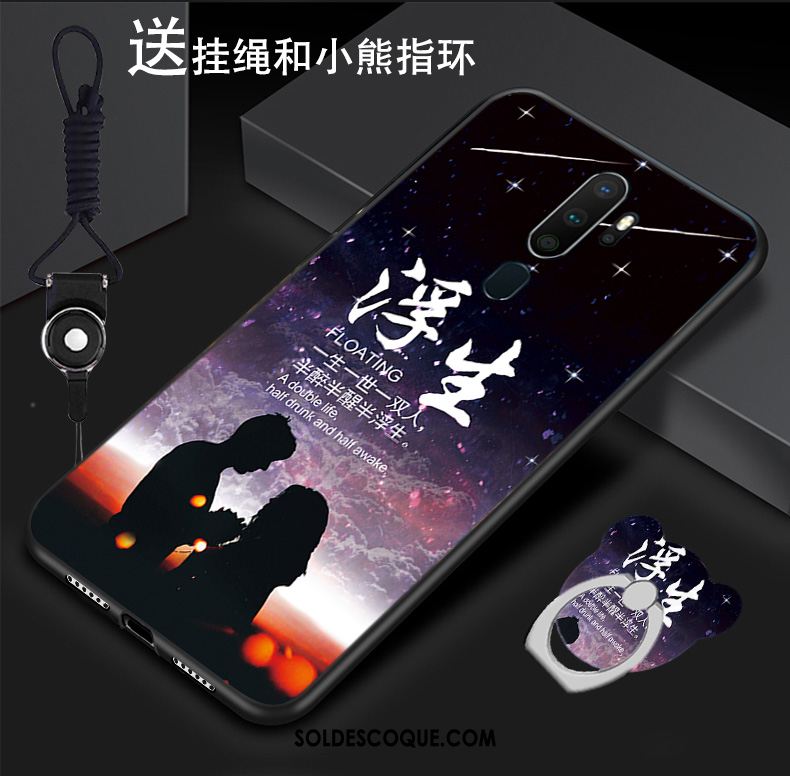 Coque Oppo A5 2020 Amoureux Anneau Téléphone Portable Créatif Ornements Suspendus Pas Cher