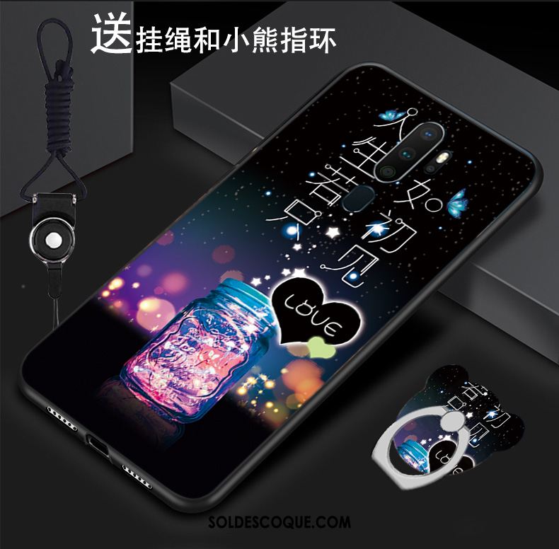 Coque Oppo A5 2020 Amoureux Anneau Téléphone Portable Créatif Ornements Suspendus Pas Cher