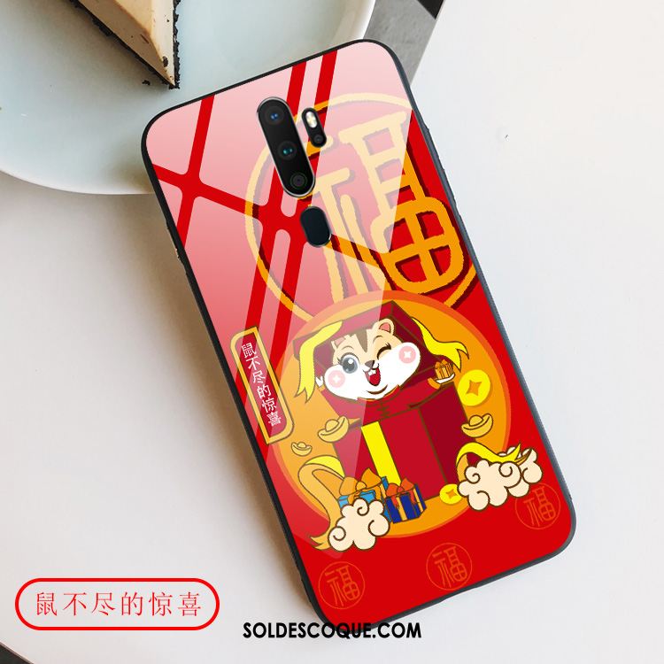 Coque Oppo A5 2020 Amoureux Tout Compris Protection Style Chinois Net Rouge France