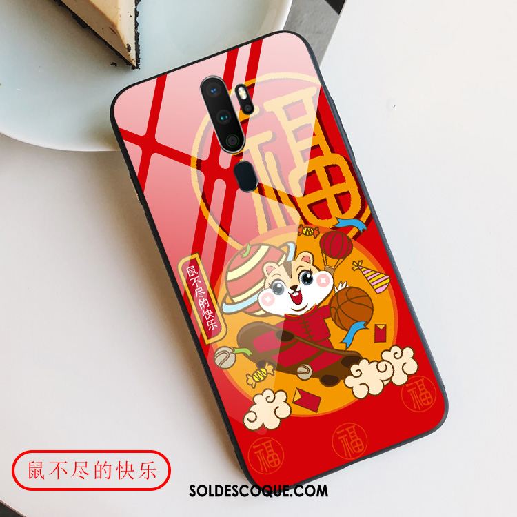 Coque Oppo A5 2020 Amoureux Tout Compris Protection Style Chinois Net Rouge France