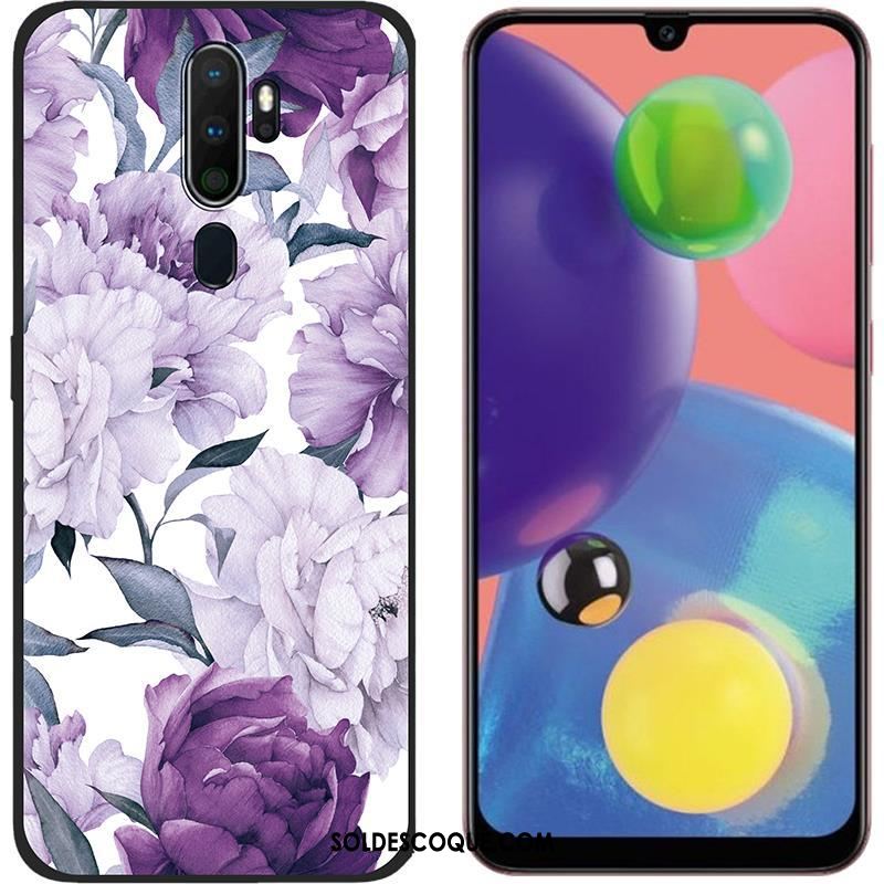 Coque Oppo A5 2020 Blanc Délavé En Daim Chaud Tendance Téléphone Portable En Vente