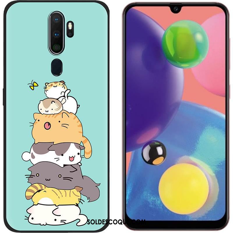 Coque Oppo A5 2020 Blanc Délavé En Daim Chaud Tendance Téléphone Portable En Vente