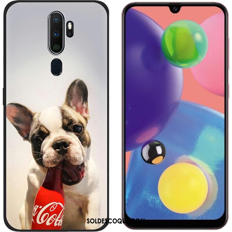 Coque Oppo A5 2020 Blanc Délavé En Daim Chaud Tendance Téléphone Portable En Vente