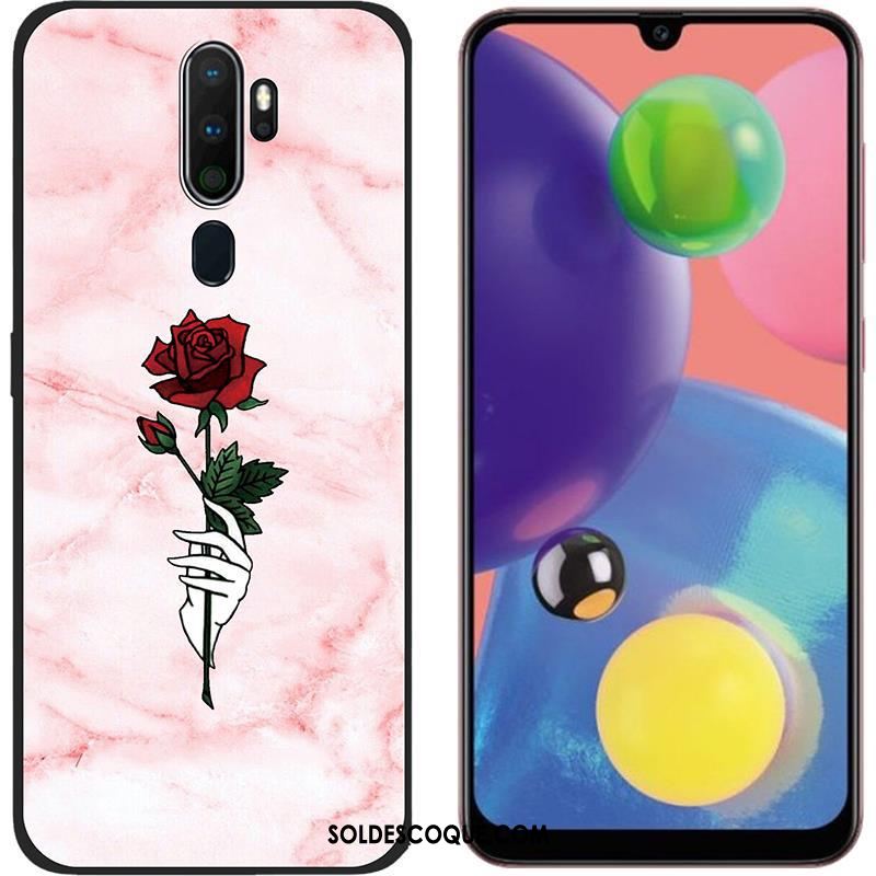 Coque Oppo A5 2020 Blanc Délavé En Daim Chaud Tendance Téléphone Portable En Vente