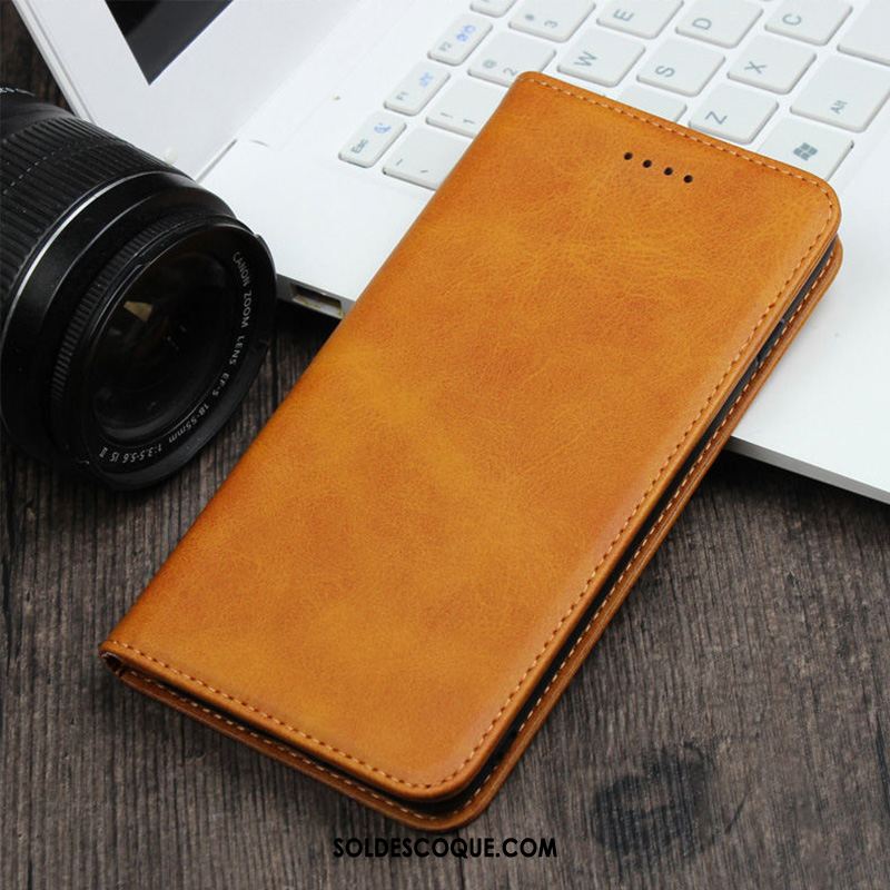 Coque Oppo A5 2020 Cuir Véritable Bovins Étui En Cuir Clamshell Téléphone Portable France