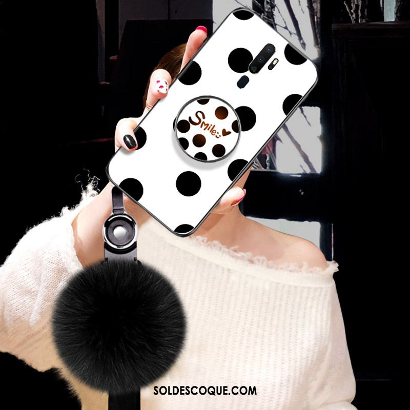 Coque Oppo A5 2020 Incassable Tendance Mode Noir Verre Pas Cher