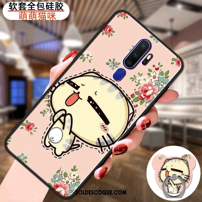 Coque Oppo A5 2020 Personnalité Amoureux Étui Anneau Téléphone Portable Pas Cher