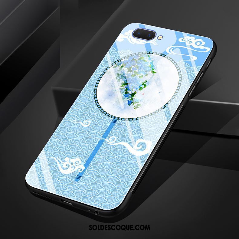 Coque Oppo A5 Amoureux Fleur Incassable Créatif Bleu En Vente