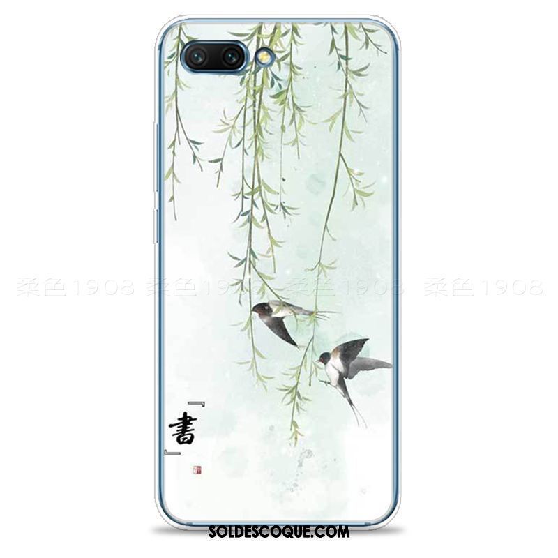 Coque Oppo A5 Art Style Chinois Vert Petit Téléphone Portable Housse France