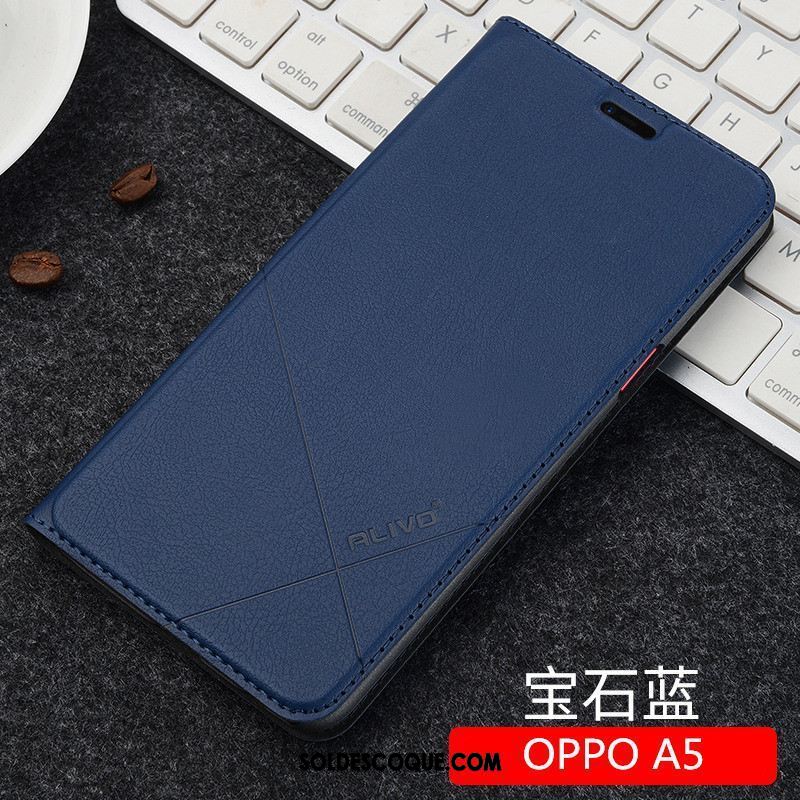 Coque Oppo A5 Créatif Incassable Noir Tout Compris Protection Pas Cher